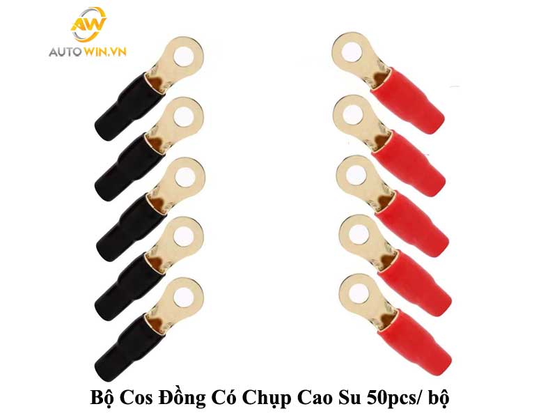 Bộ Đầu Coss Tròn Bắt Mát, Cọc Ắc Quy Có Chụp CAo Su Chất Lượng Cao
