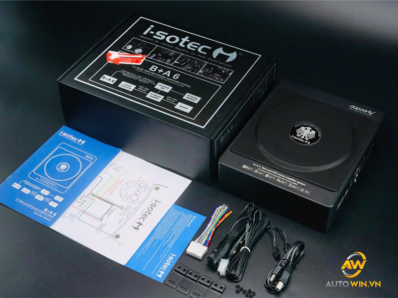 Sub Điện I-Sotec B+A 6 Tích hợp Amply DSP 8 Kênh Ô Tô Cao Cấp
